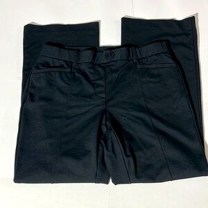 J. Jill Ponte womens black flare boot cut pull on work pants sz medium petite